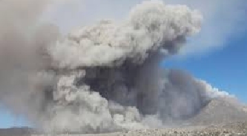 Proclastic cloud over an abandoned city